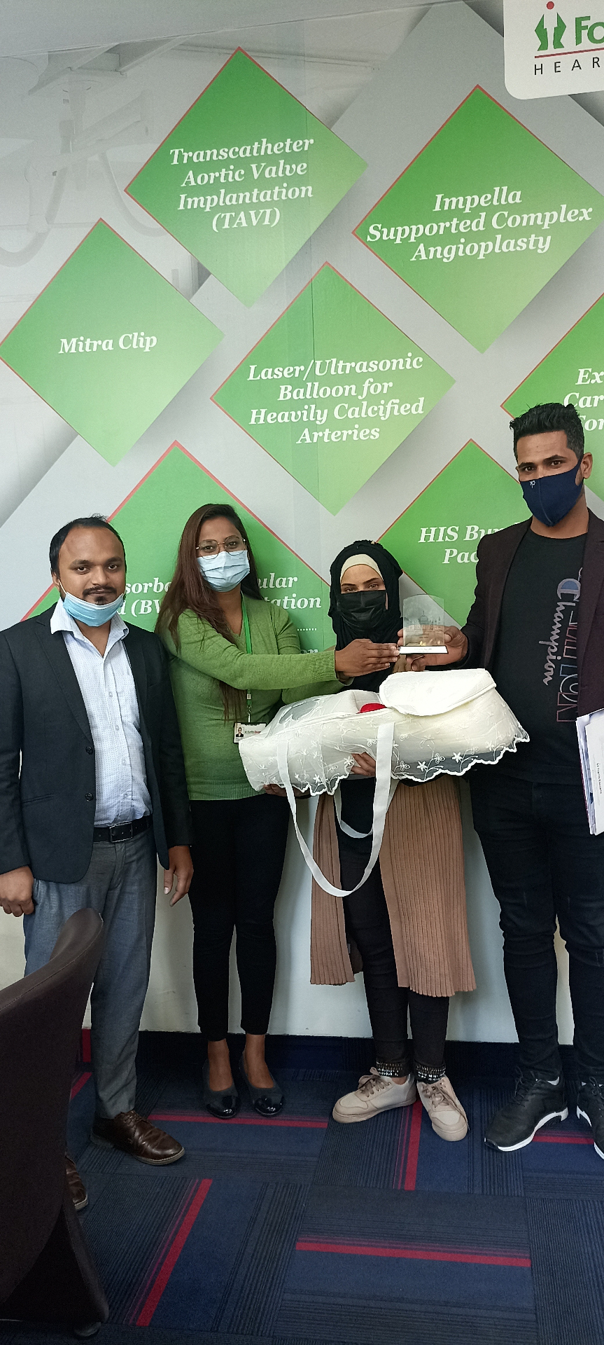 Healnexa patient felicitated at Fortis Escorts Heart Institute