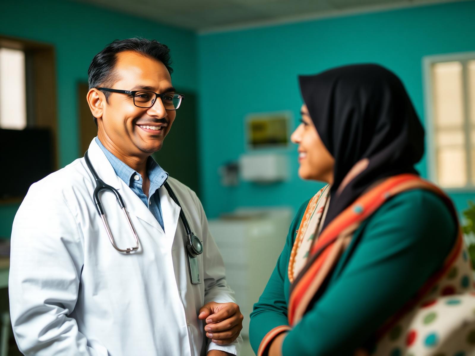 Healnexa specialist consulting an international patient